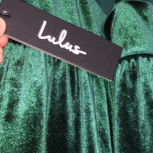 Velvet Lulu’s size M green bridesmaid dress